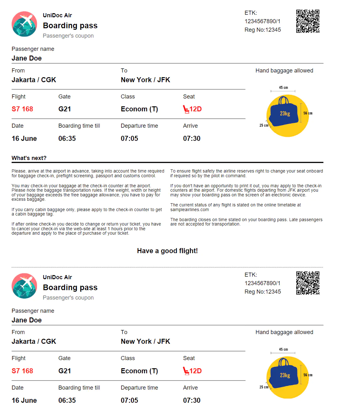 Boarding Pass