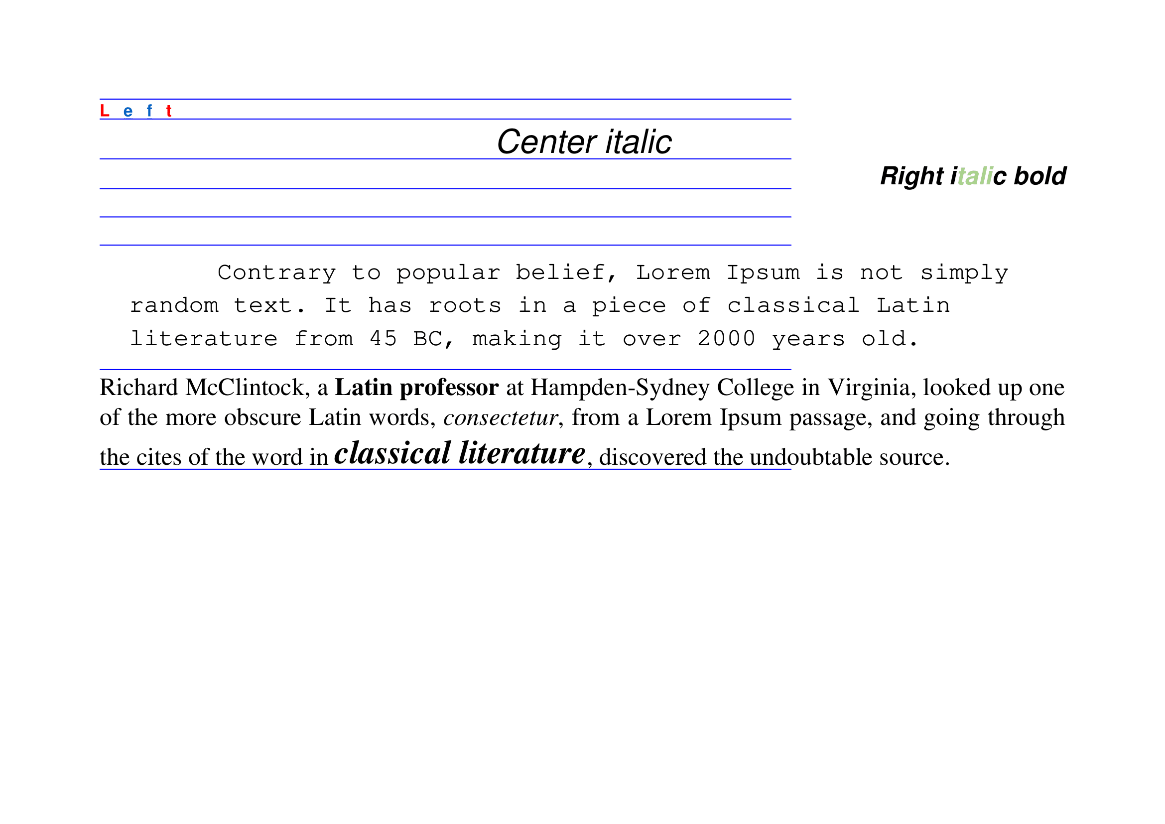 Text Only Landscape PDF File
