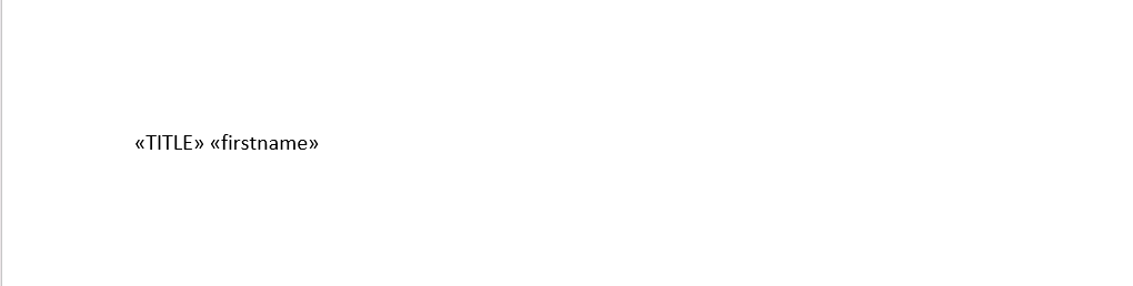 Mail Before being Merged example