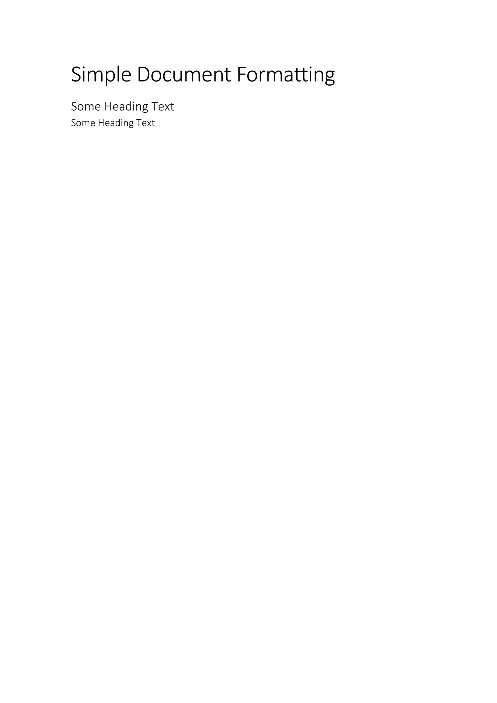 Line Spacing example
