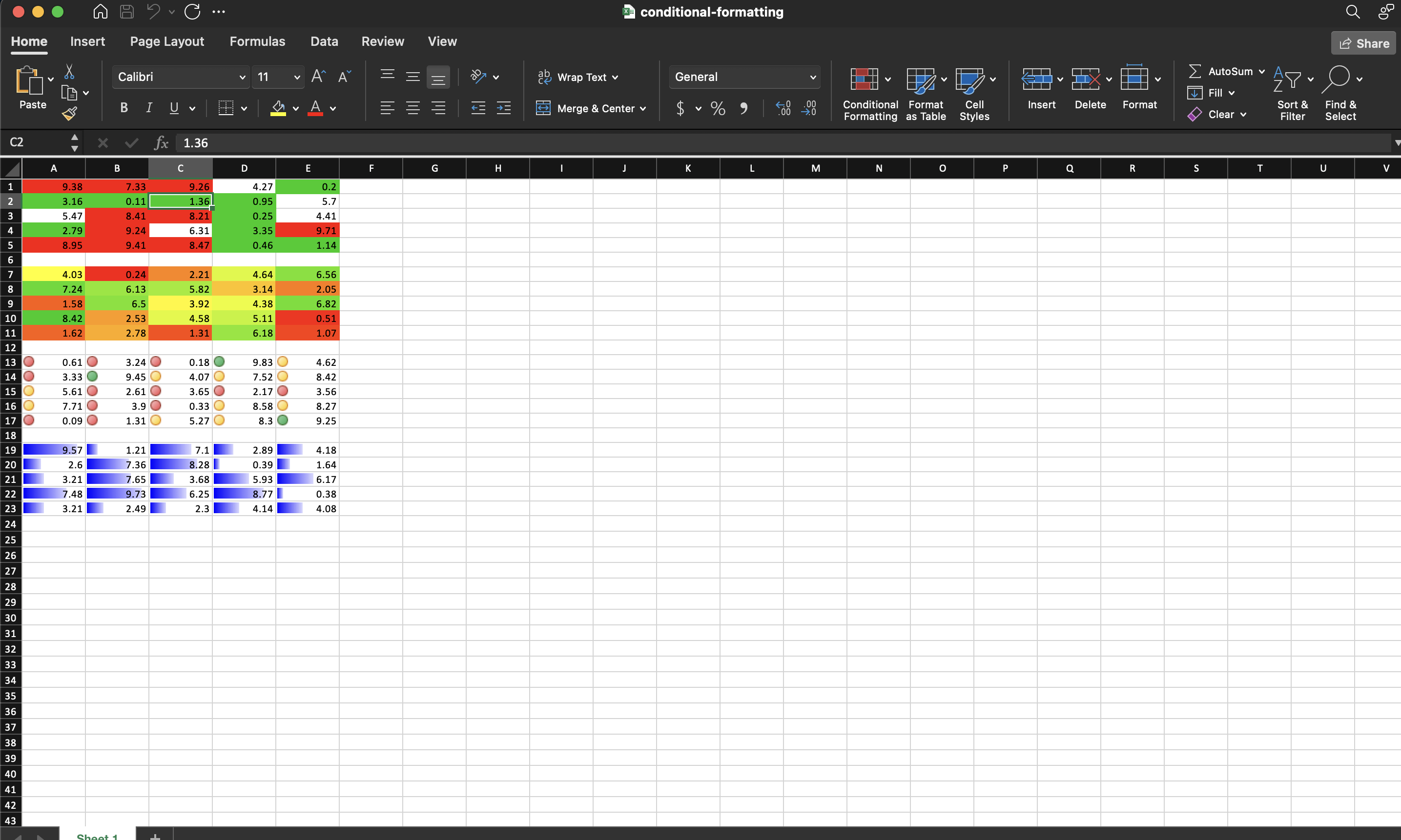 sample output