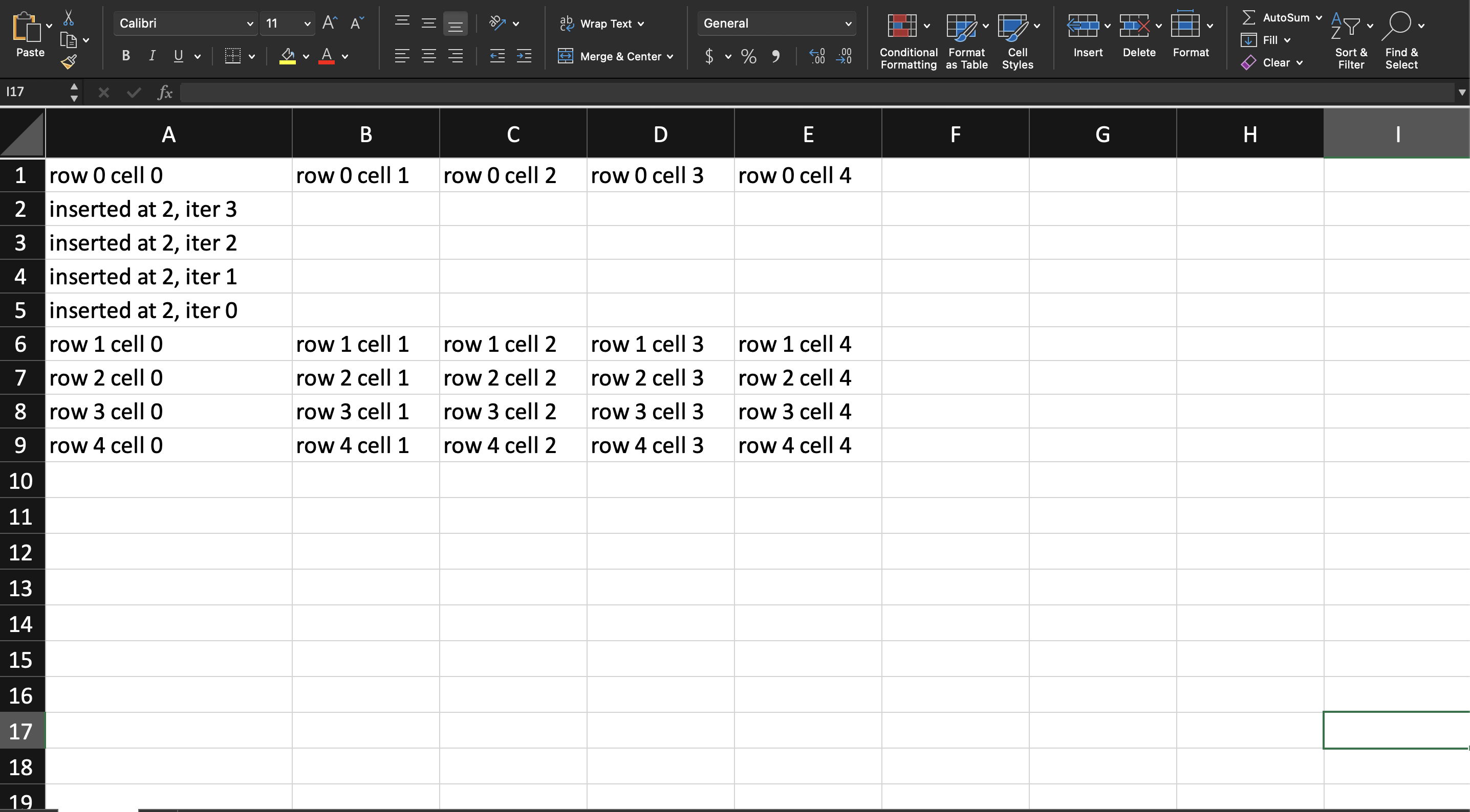preview of table